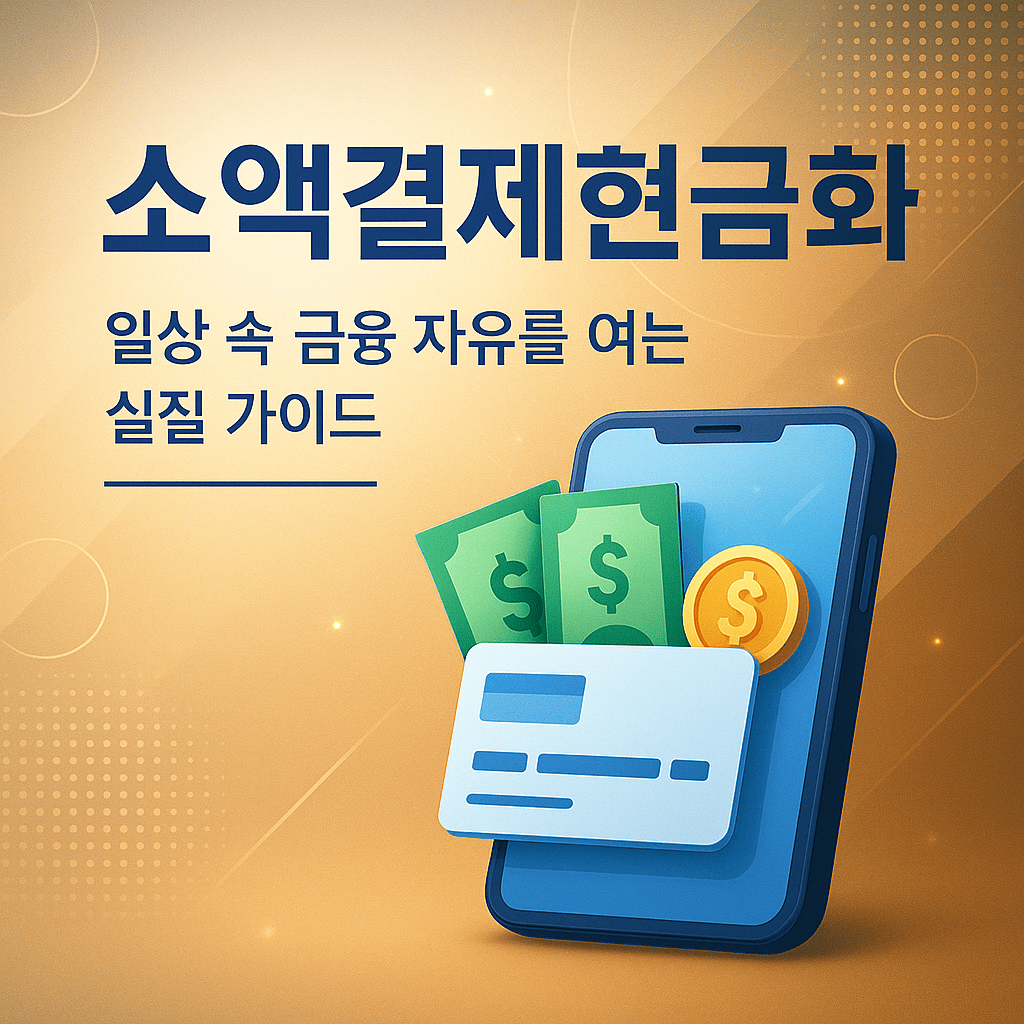 소액결제현금화 – 일상 속 금융 자유를 여는 실질 가이드