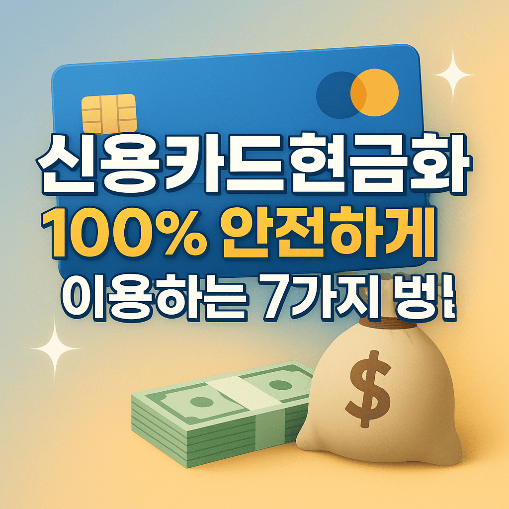 신용카드현금화, 합법성과 활용법을 제대로 이해해야 할 때